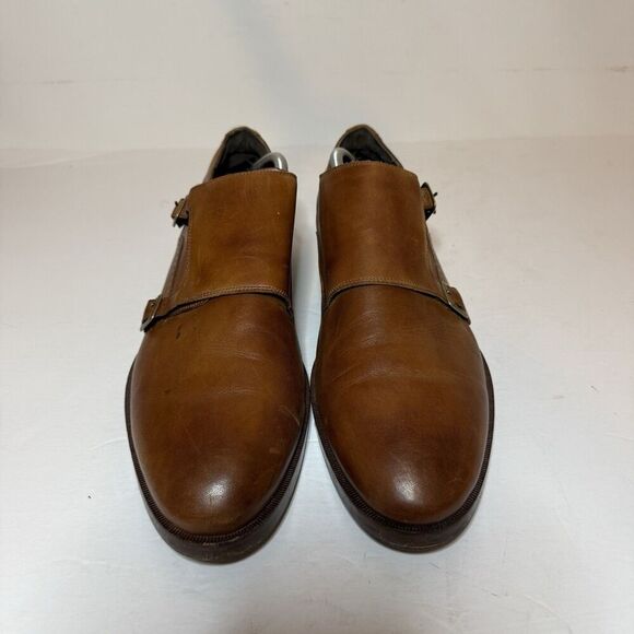 Cole Haan Warner Grand Monk Strap Men's Size 12 M Brown Shoes Cap Toe C24165 - Picture 6 of 9